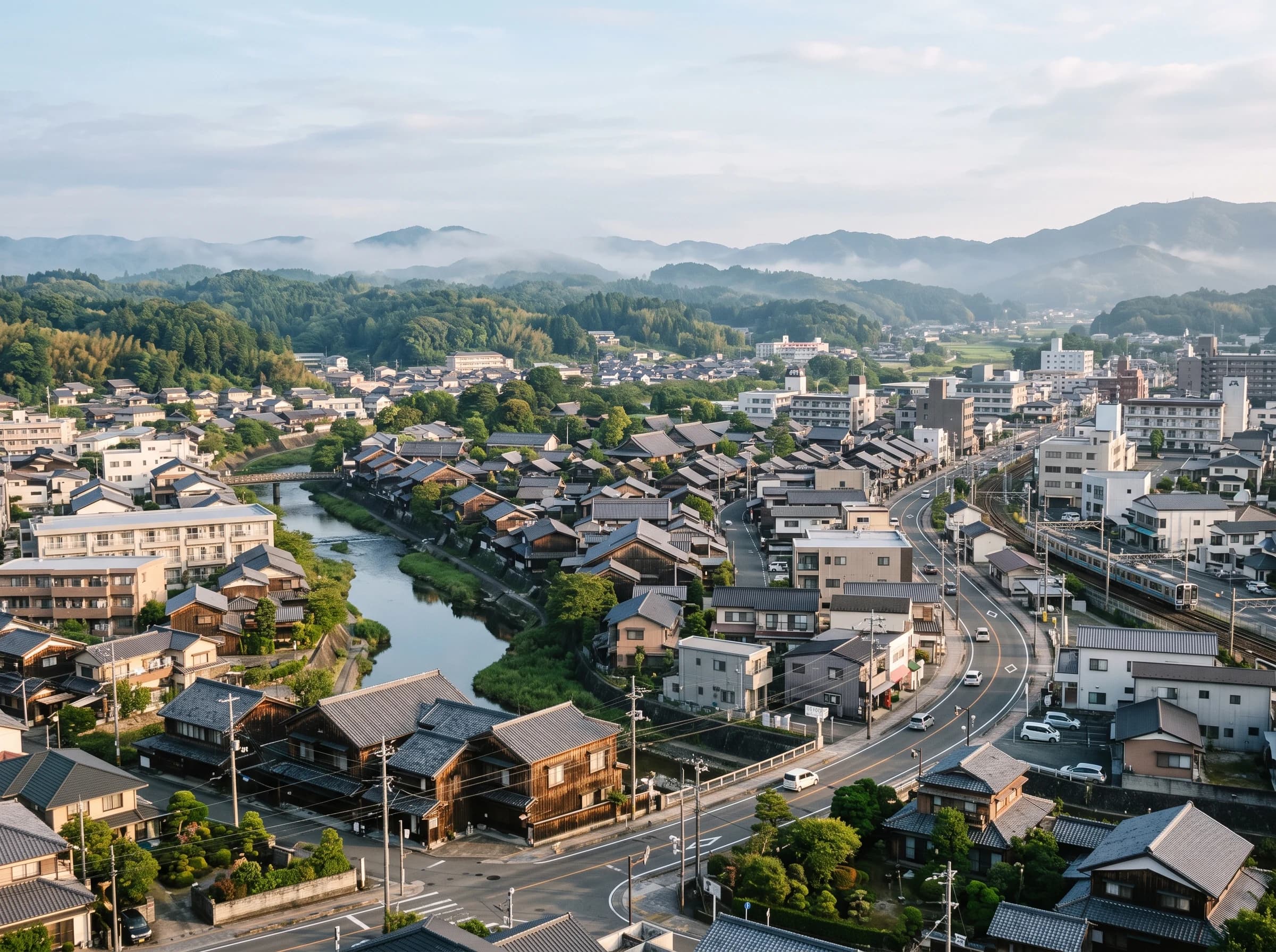 三重県内の街並み